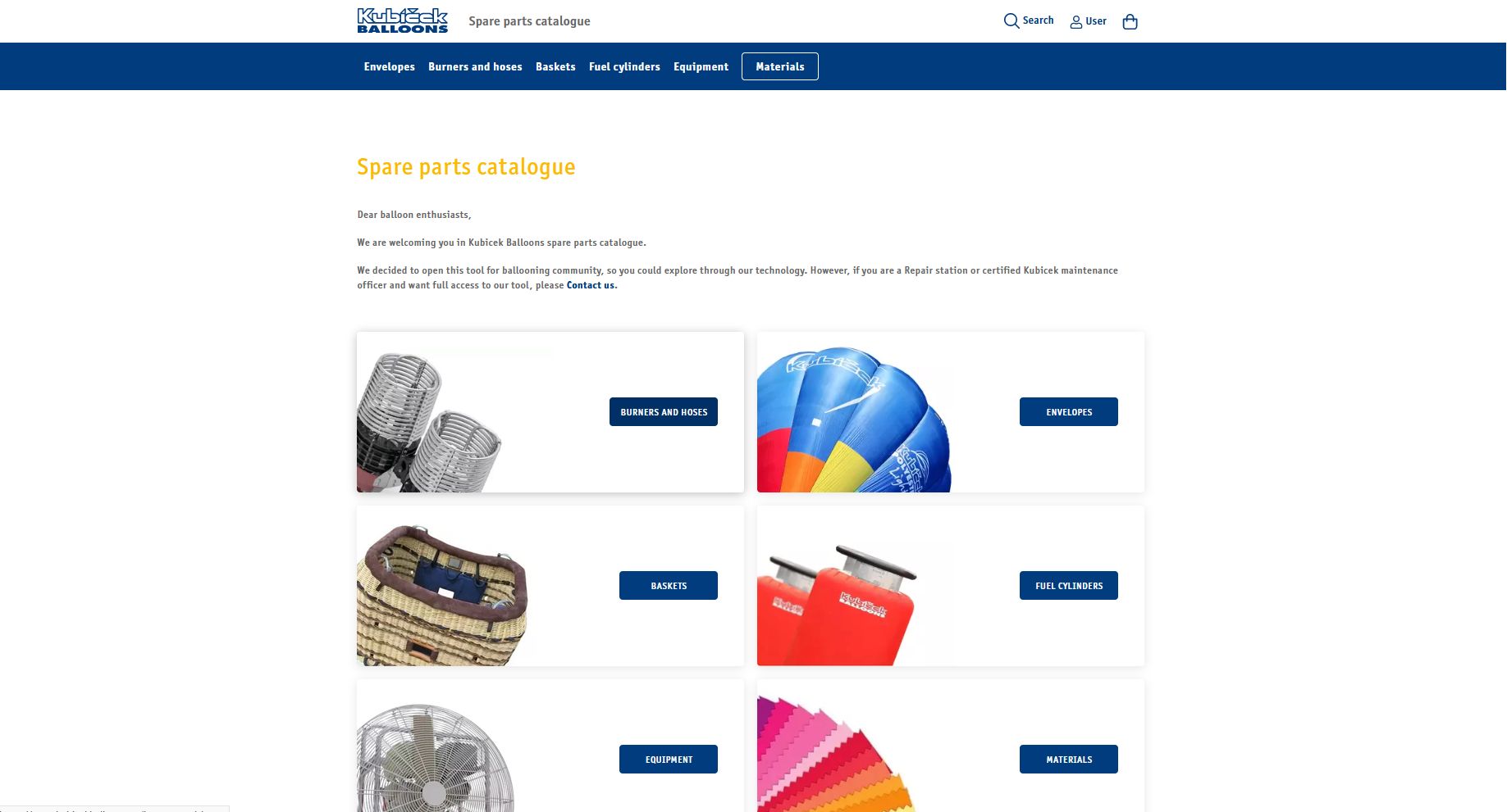 Spare parts catalogue